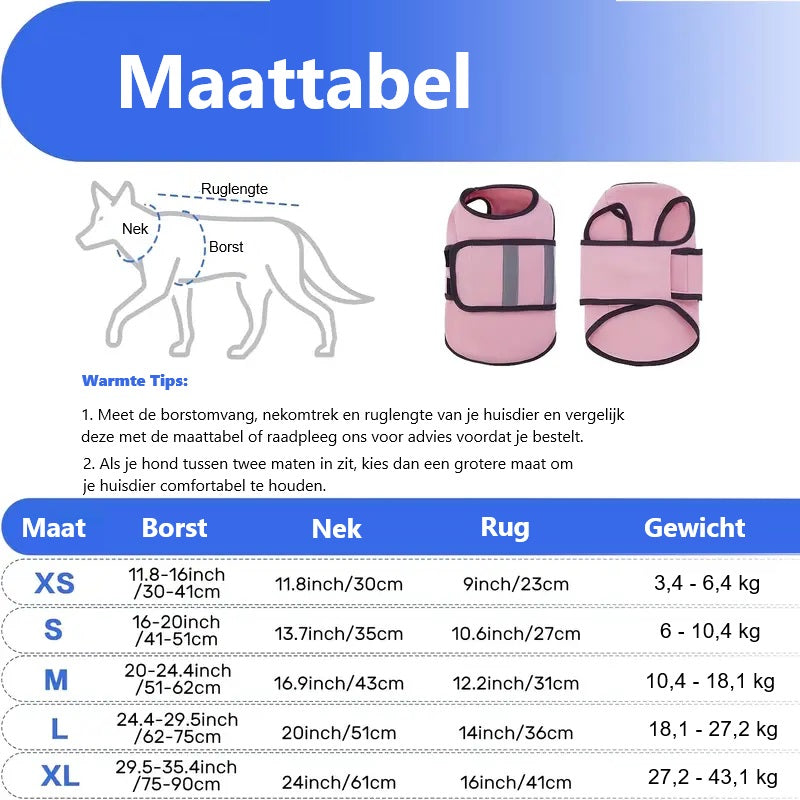 CalmPet™ | Kalmerend vest tegen angst en stress