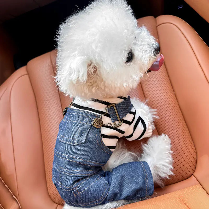 BlueBark™ | Warme gestreepte jeansjas