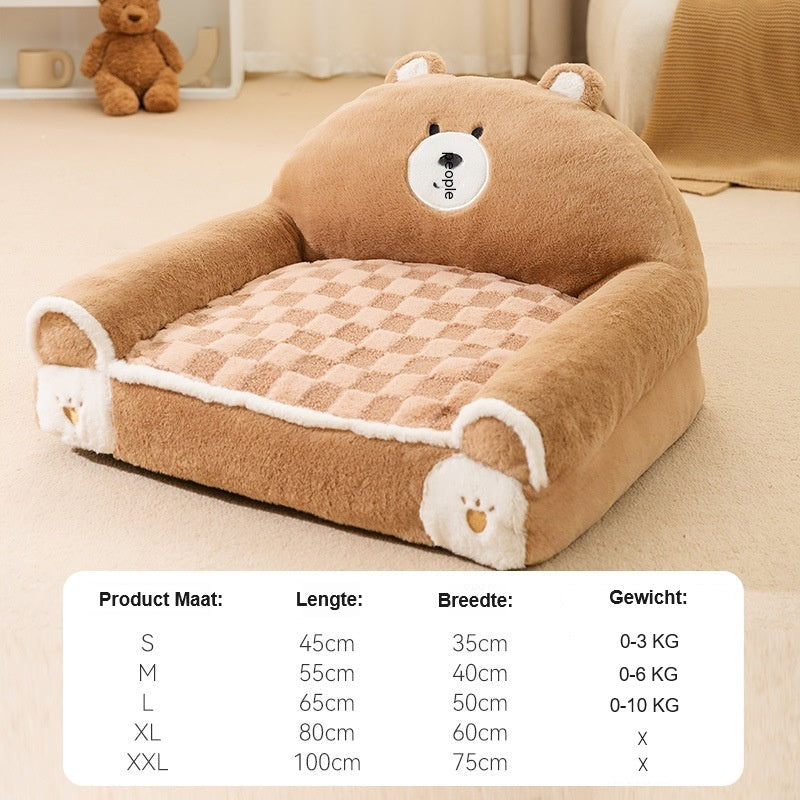 CozyFuzz™ | Teddybeer bed voor huisdieren
