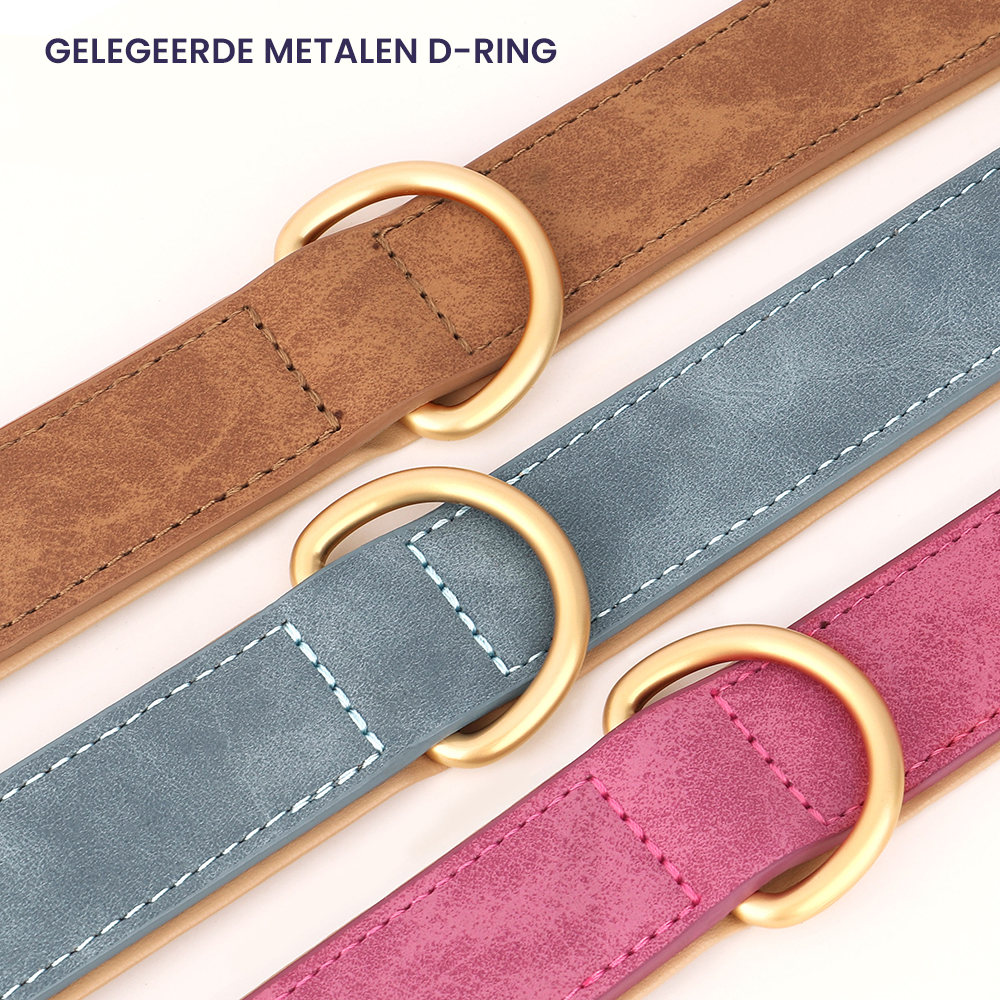 PrimePaw™ | Stijlvolle Leren Halsband