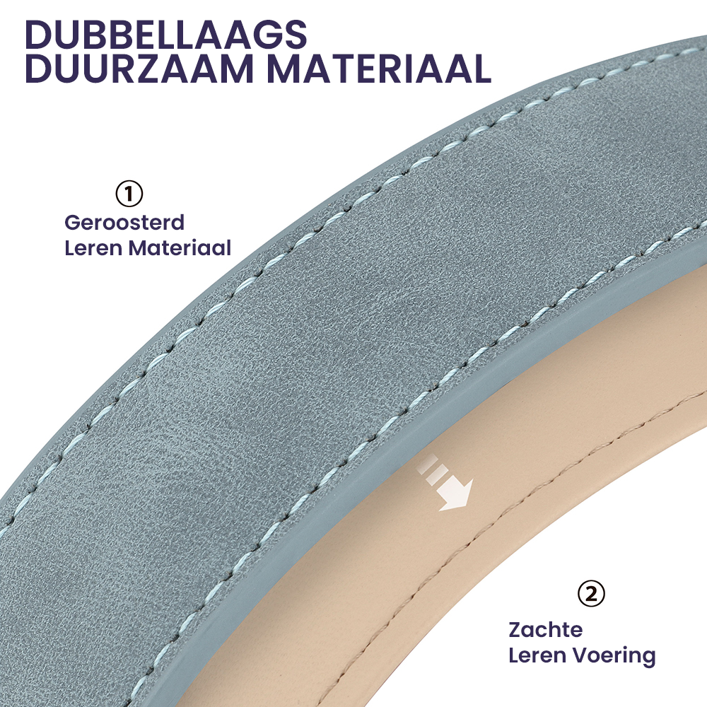 PrimePaw™ | Stijlvolle Leren Halsband