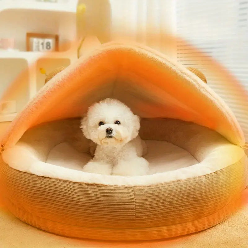 BearBed™ | Overdekt bed voor warmte en stressverlichting