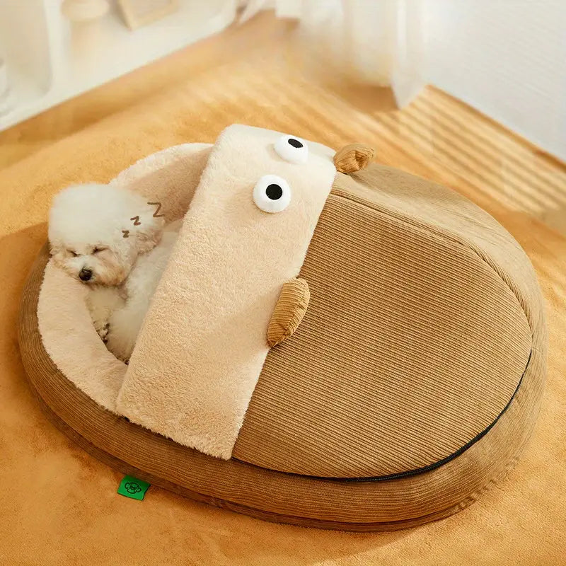 BearBed™ | Overdekt bed voor warmte en stressverlichting