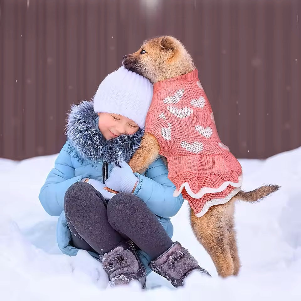 LuvPup™ | Warme Valentijnsjurk Tegen Kou en Stress