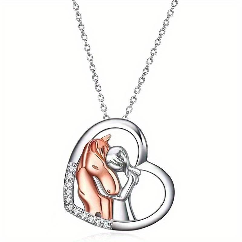 Stalliona™ | Luxe Ketting met Meisje en Paard