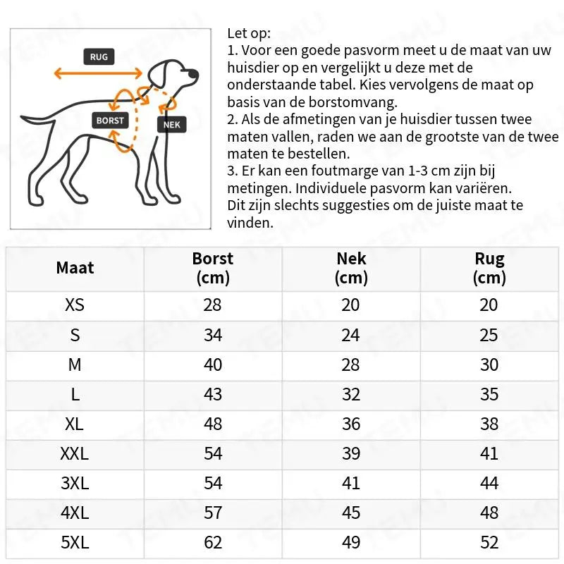 Flocke™ | Hondenjas tegen regen en nare geurtjes