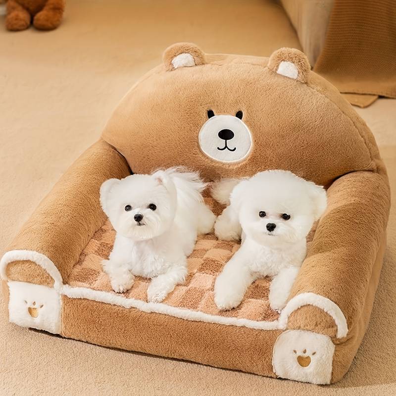 CozyFuzz™ | Teddybeer bed voor huisdieren