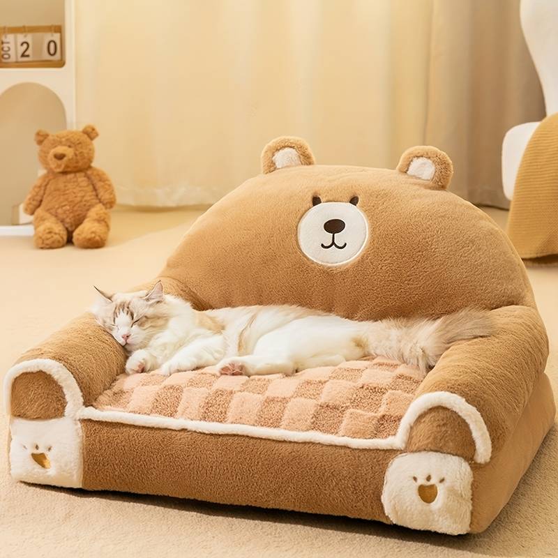 CozyFuzz™ | Teddybeer bed voor huisdieren