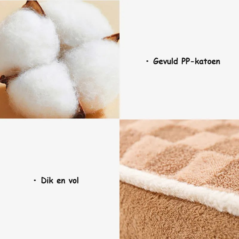 CozyFuzz™ | Teddybeer bed voor huisdieren