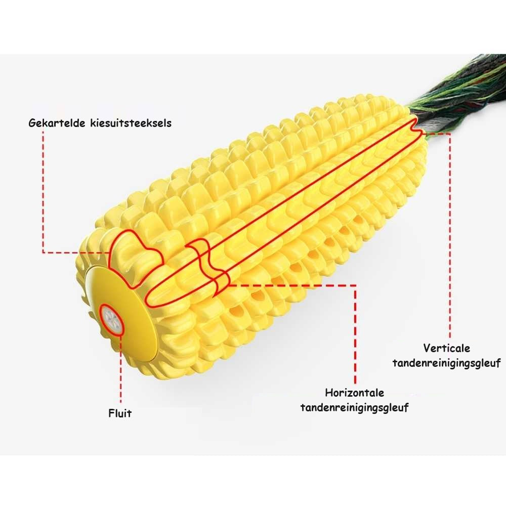 CornCraze™ | Maïsvormig kauwspeeltje voor honden