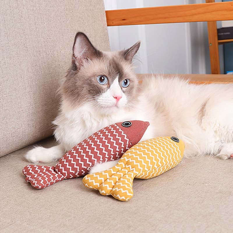 CoralCat™ | Visvormig kattenkruidspeeltje