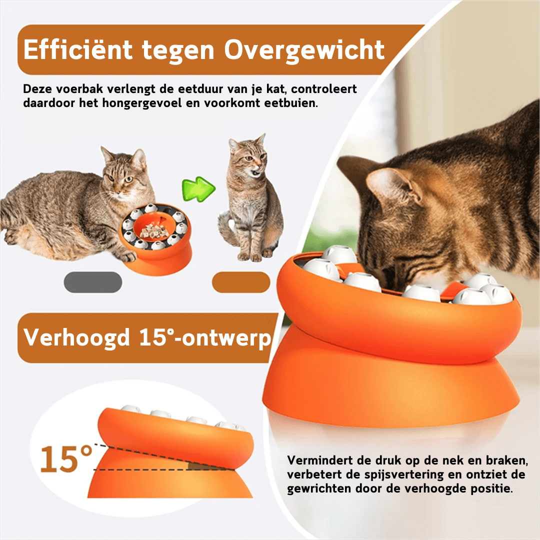 SlowMews™ | Voorkom schrokken en braken