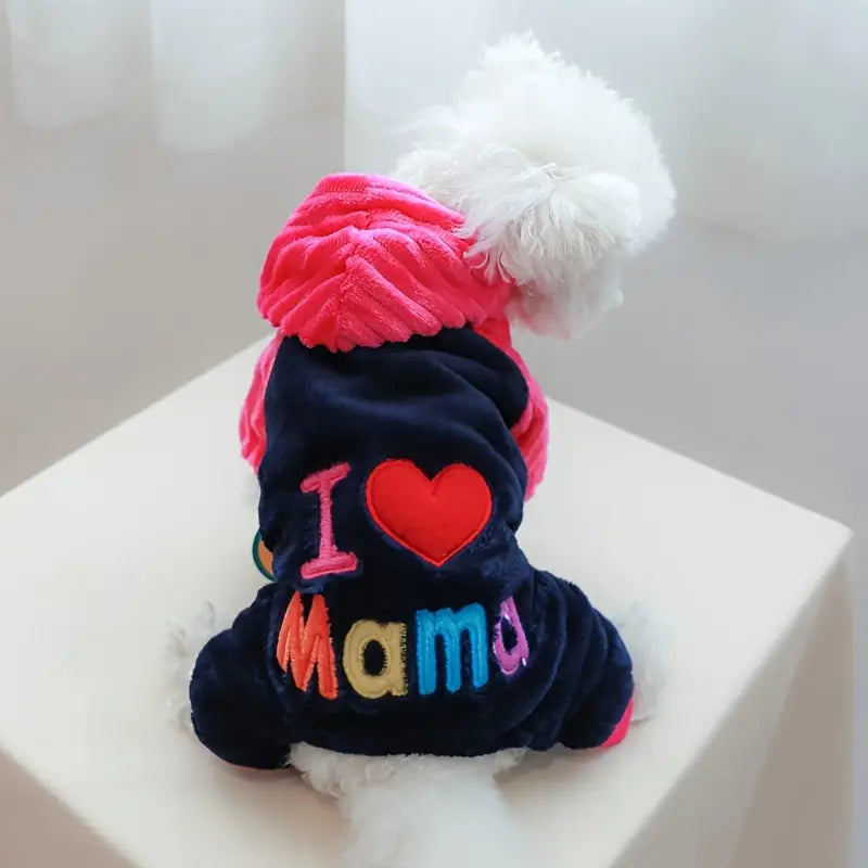 Furrie™ | Valentijns hondenjumpsuit vol liefde