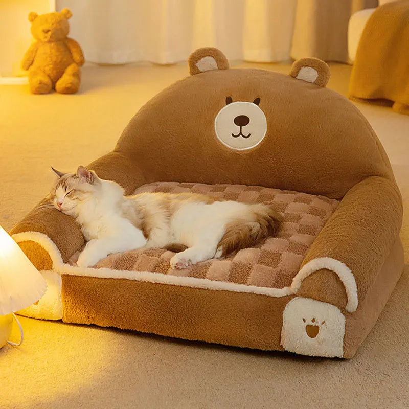 CozyFuzz™ | Teddybeer bed voor huisdieren
