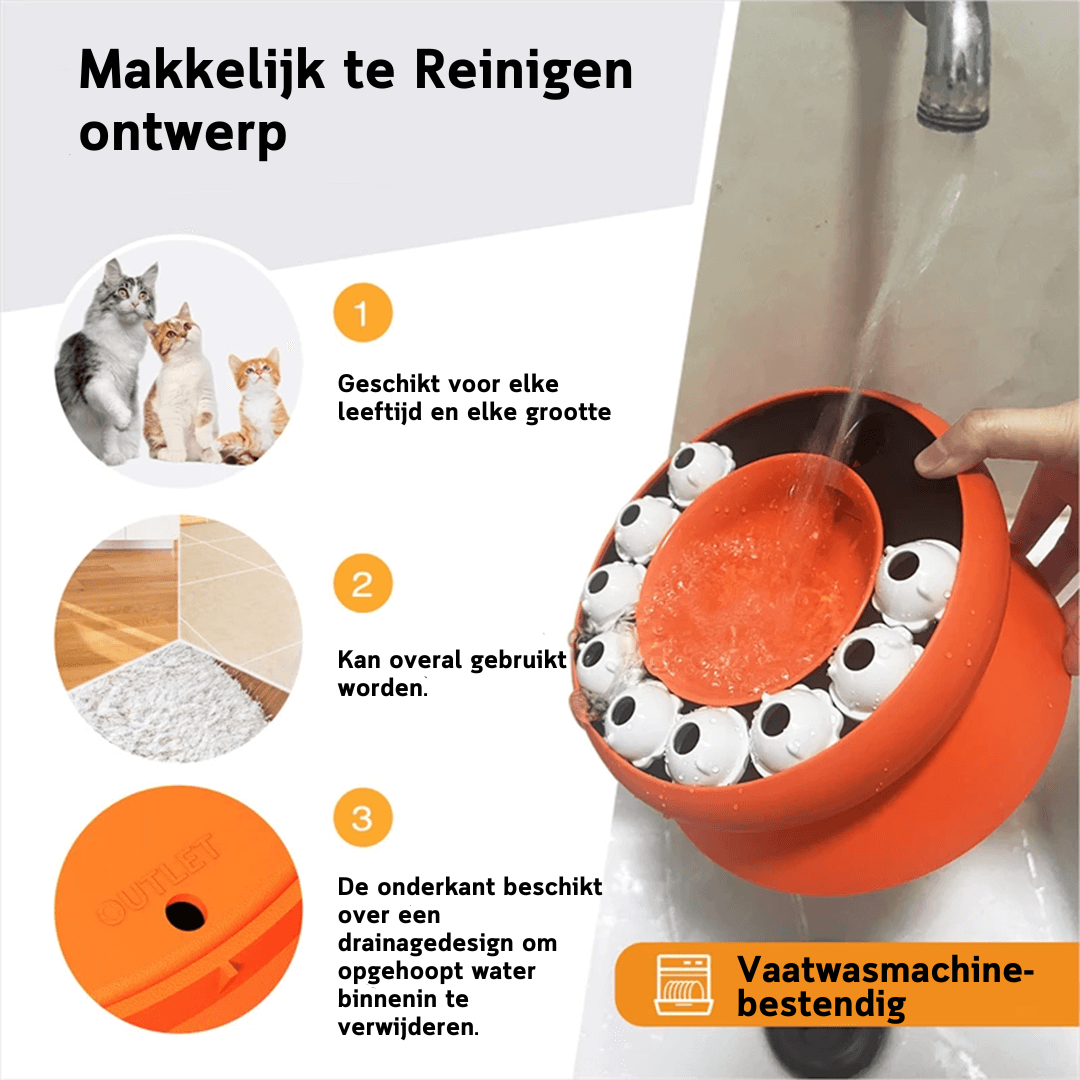 SlowMews™ | Voorkom schrokken en braken