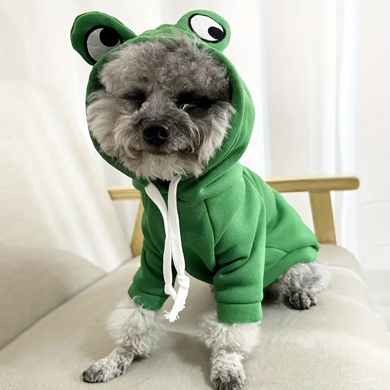 Froggy Warme hoodie tegen kou en irriterende vacht
