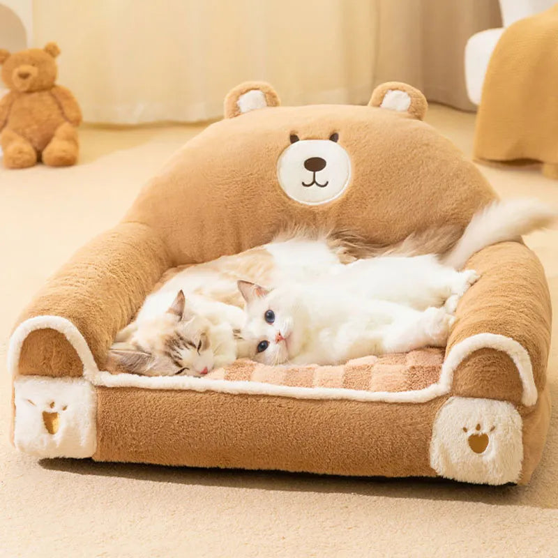 CozyFuzz™ | Teddybeer bed voor huisdieren
