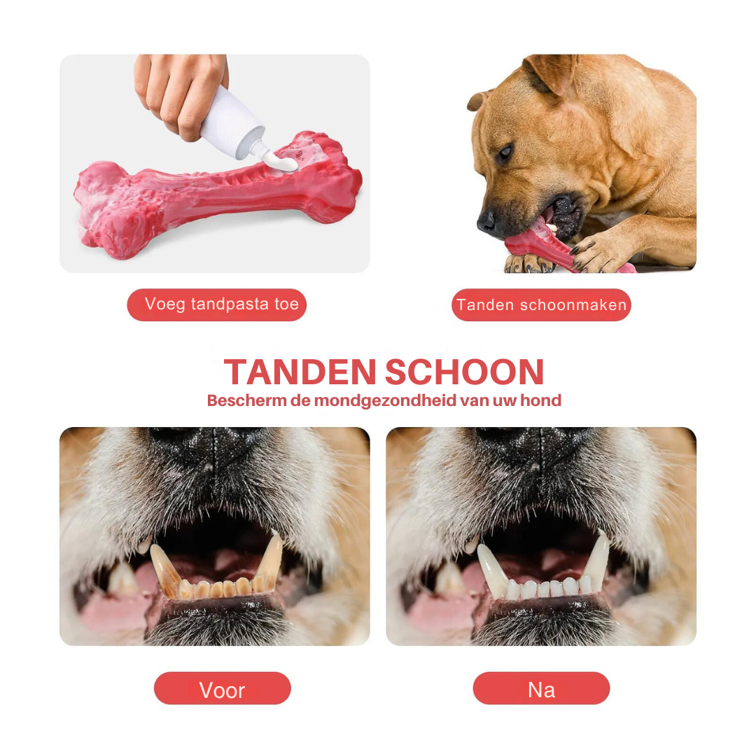 ChewBone™ | Vleesvormige hondentandenborstel