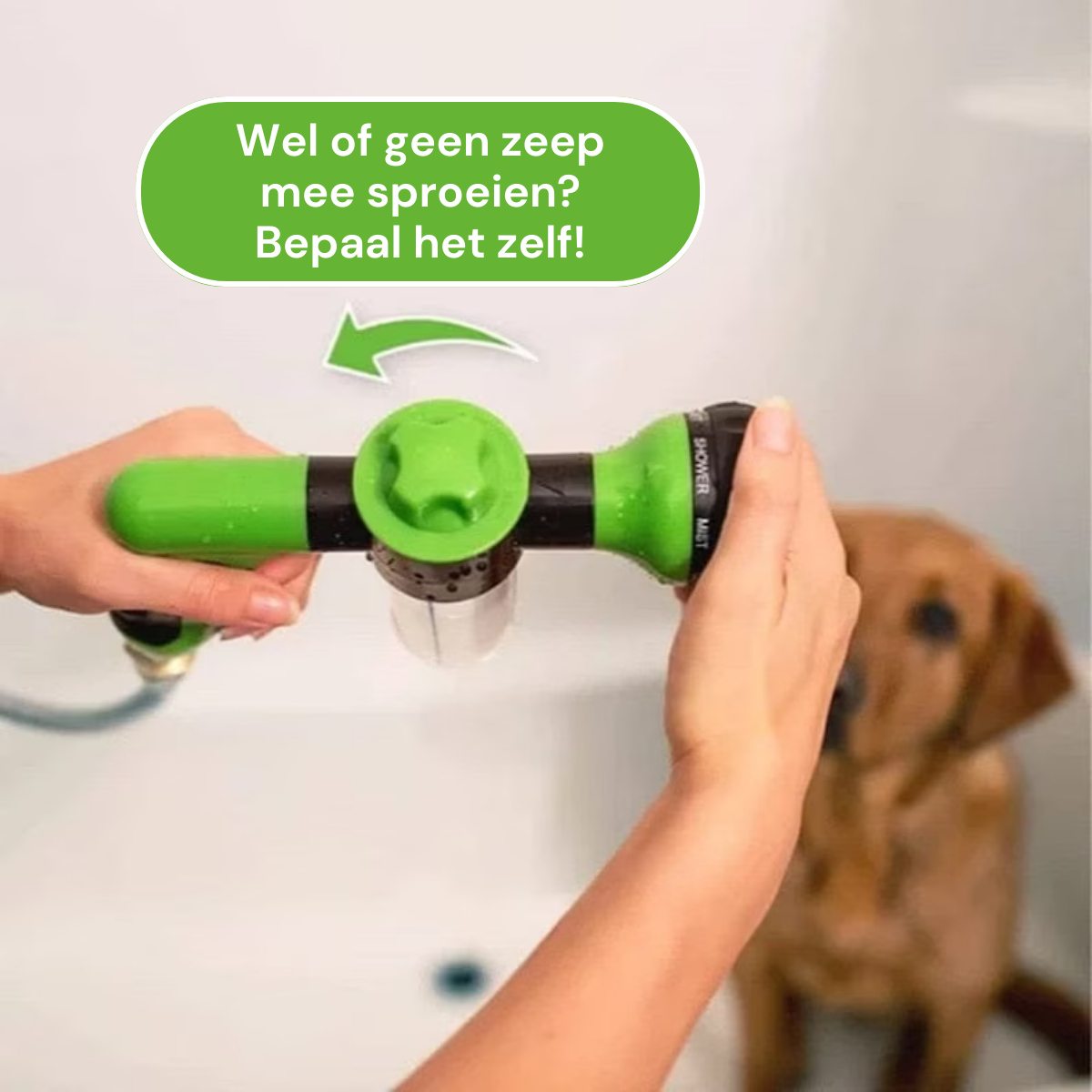 SoapyPaws™ | Ultieme Hondenspa Douchekop