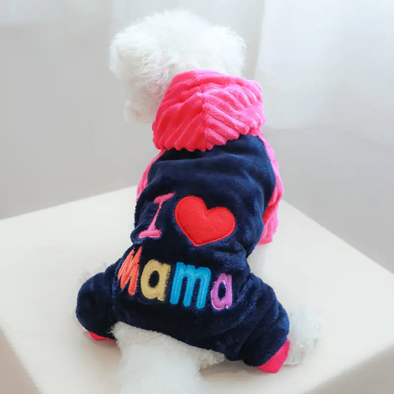 Furrie™ | Valentijns hondenjumpsuit vol liefde