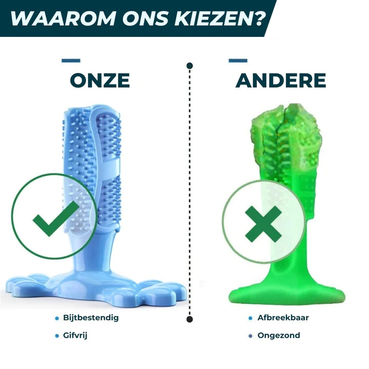 BrushPup™ | Stralend hondengebit in één speeltje