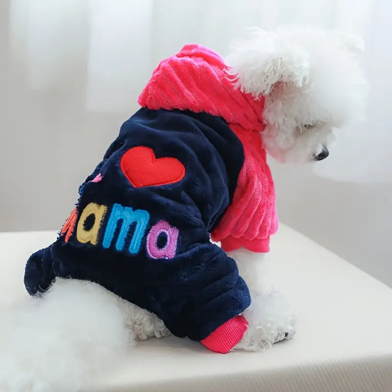 Furrie™ | Valentijns hondenjumpsuit vol liefde