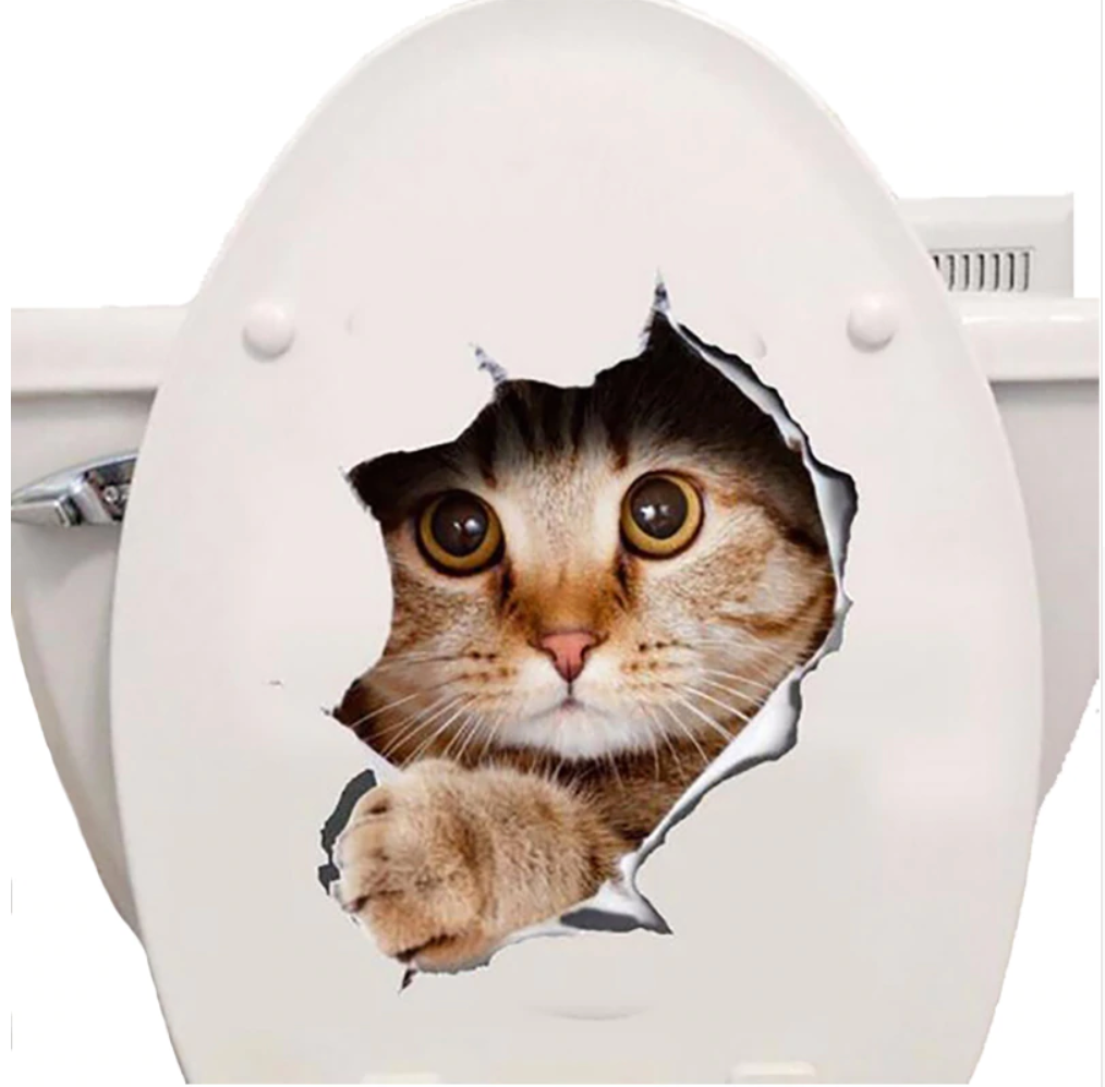 Mewlin™ | Schattige 3D Katten Muurstickers