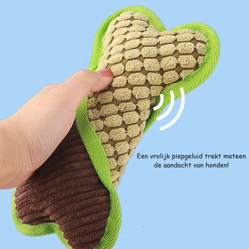 Doggle™ | Botvormig Speeltje met Pieper