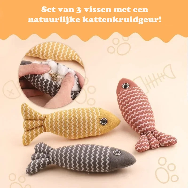 CoralCat™ | Visvormig kattenkruidspeeltje