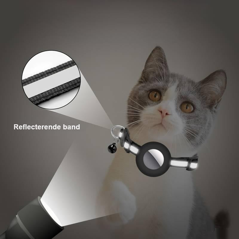 CatTrack™ | Premium Kattenhalsband voor AirTag Locatie Tracking