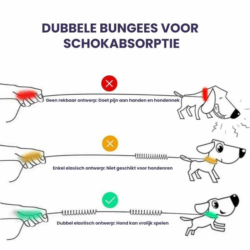 PawStrap™ | Hondenriem met veilige grip en schokdemping