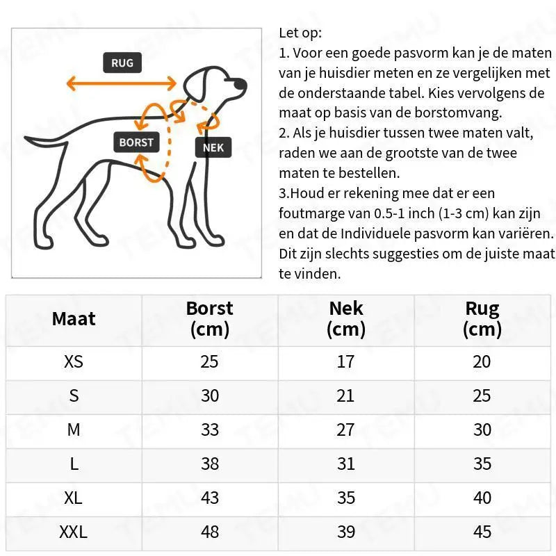Fleecey™ | Kalmerende thermische jumpsuit voor honden