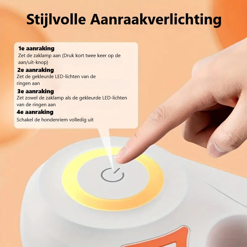 NightWalker™ | Altijd Zichtbaar met 360° Rotatie, LED-Verlichting en Ingebouwde Zaklamp