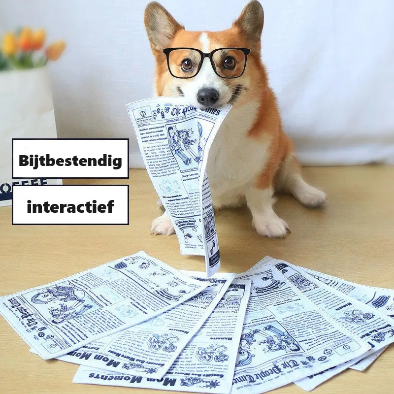 ChewPaper™ | Bijtbestendig Krantenvermaak