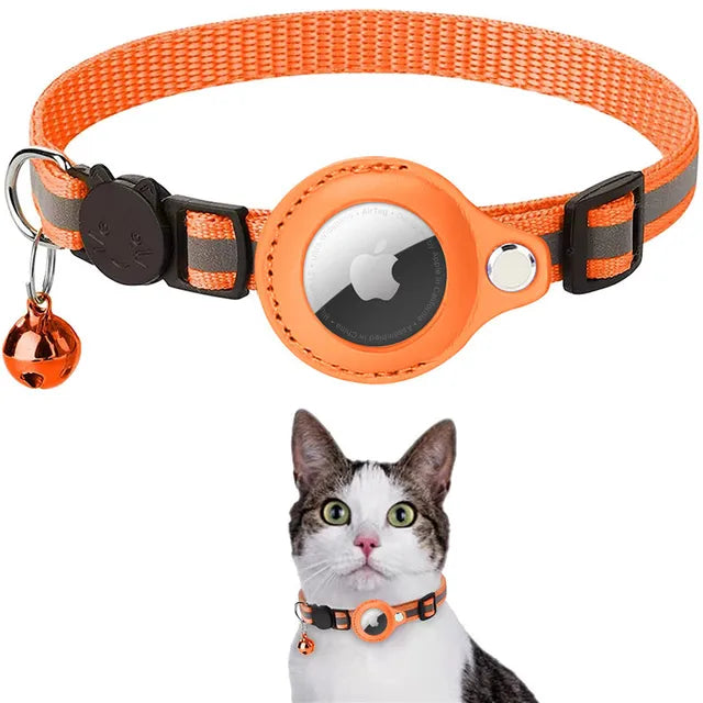 CatTrack™ | Premium Kattenhalsband voor AirTag Locatie Tracking