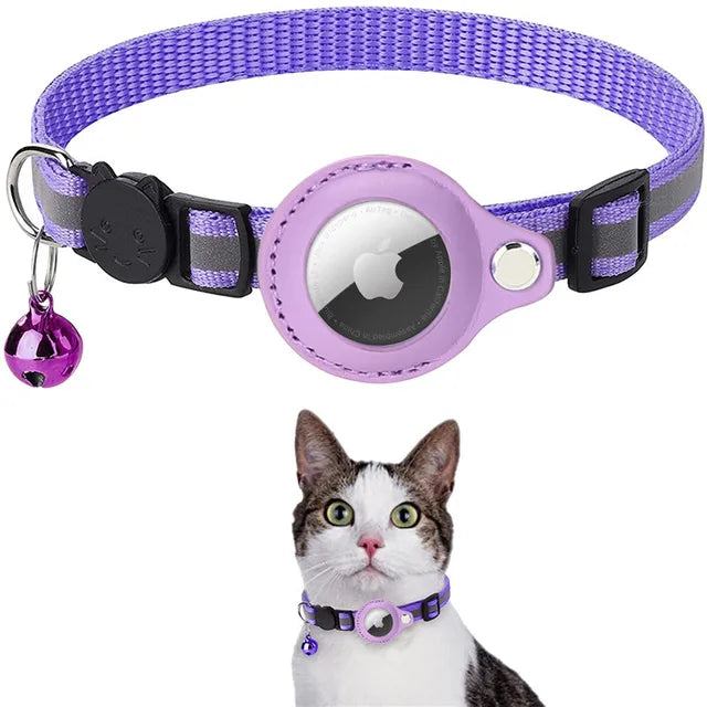 CatTrack™ | Premium Kattenhalsband voor AirTag Locatie Tracking