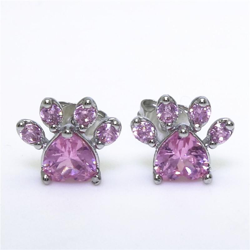 GracePaw™ | Rozekwarts Pootjes Oorbellen