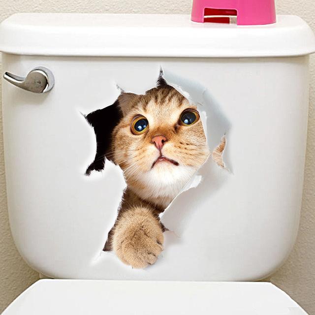 Mewlin™ | Schattige 3D Katten Muurstickers