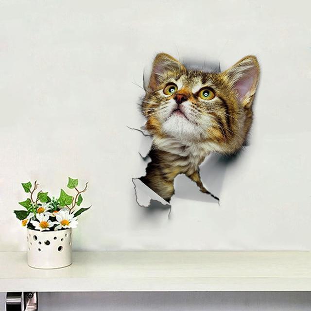 Mewlin™ | Schattige 3D Katten Muurstickers