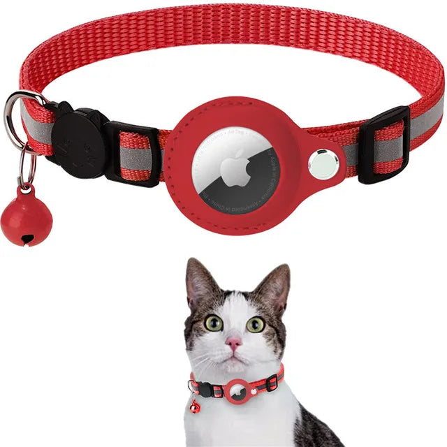 CatTrack™ | Premium Kattenhalsband voor AirTag Locatie Tracking