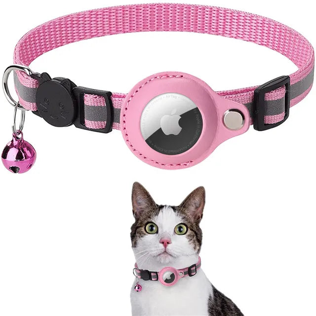 CatTrack™ | Premium Kattenhalsband voor AirTag Locatie Tracking