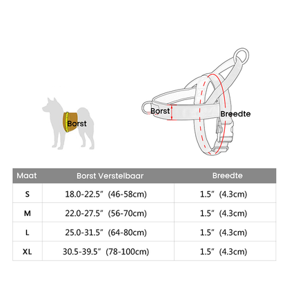 PowerLead™ | No-Pull Harnas met Reflectie