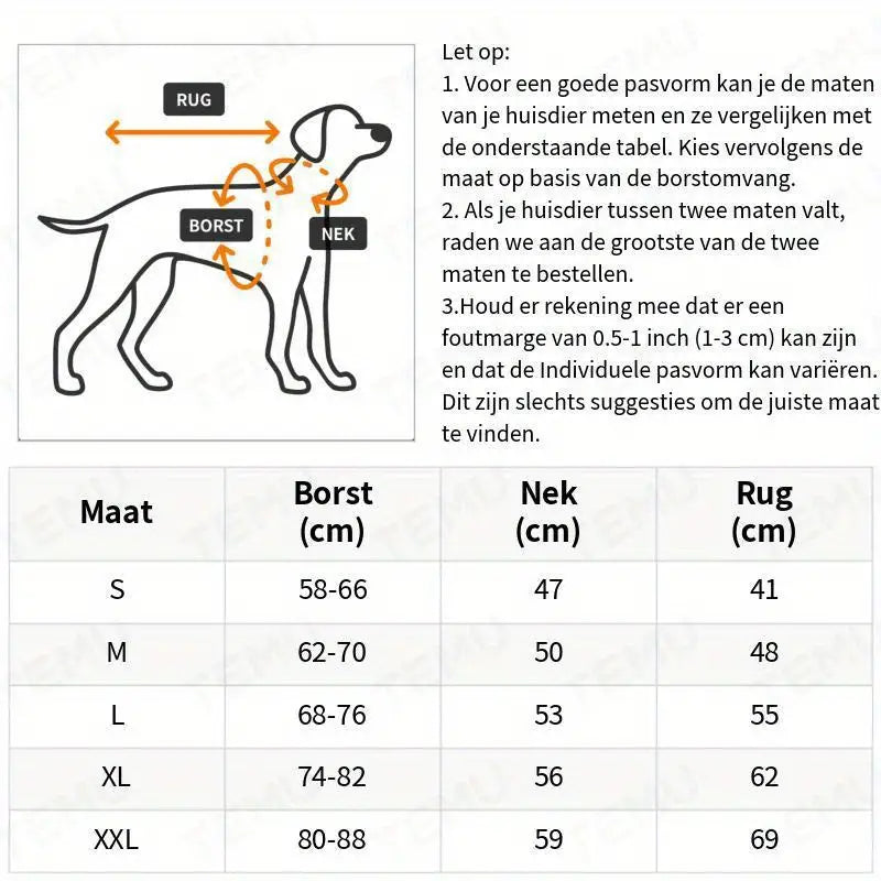 Pawsy™ | Warme en waterdichte hondenjas