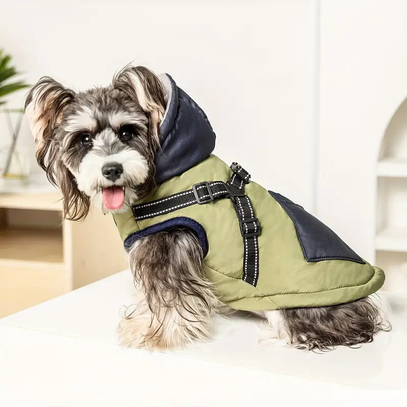 WinterPaw™ | Warme hondenjas met geïntegreerd harnas