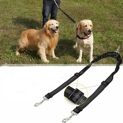 TwinPaws™ | Hondenriem Splitter Voor 2 Honden