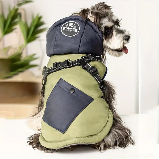 WinterPaw™ | Warme hondenjas met geïntegreerd harnas
