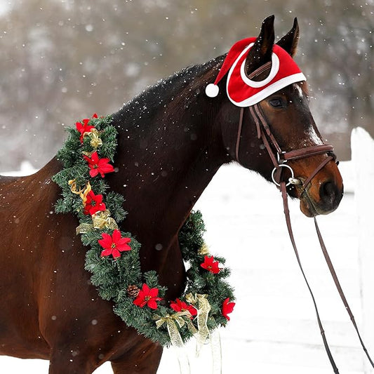 MerryPony™ | Warme kerstmuts om je paard te laten stralen
