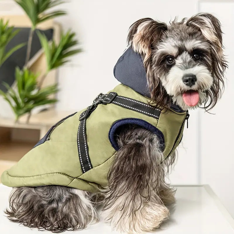 WinterPaw™ | Warme hondenjas met geïntegreerd harnas
