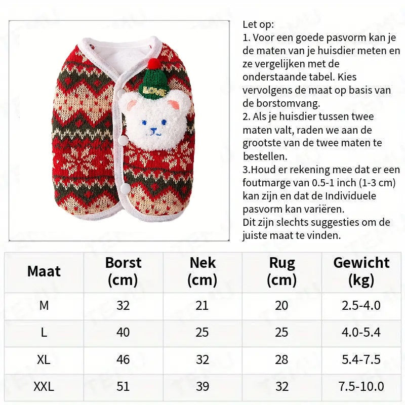 HollyTail™ | Knusse en feestelijke katten kersttrui