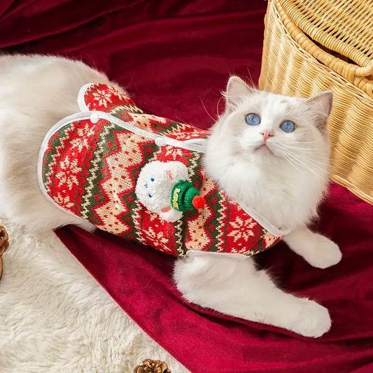 HollyTail™ | Knusse en feestelijke katten kersttrui